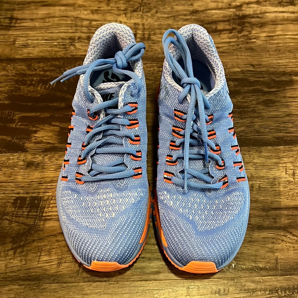 Nike Womens Air Zoom Odyssey Blue Sail Orange Black Running Shoes